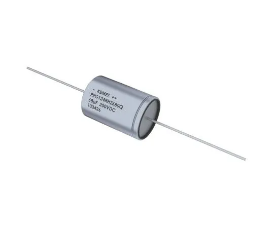 63-4737-62　KEMET 220μF 25V dc Aluminium Electrolytic Capacitor, Through Hole 13 x 20mm +125°C 13mm 20mm　PEG124HC322VQL1