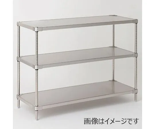 64-3472-35　304 Solid Erecta Shelf W 759 x D 461 x H 1384mm (PS) without DB 3 stages　MSS760SPS1390N3
