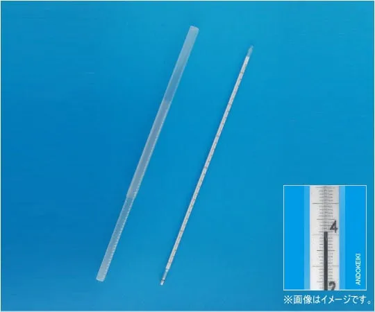 64-0703-31　Standard Thermometer (Double-Tube) W 150 ~ 200 °C (0.1) Total Length 340 mm All Submerged Inspection Results Included　1-W06-4-VC
