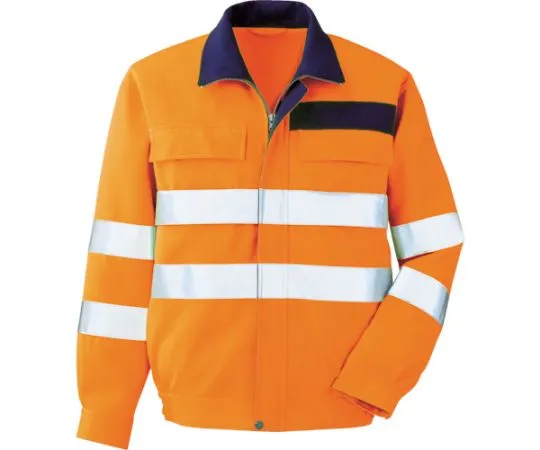 67-3131-81　Autumn/Winter Work Wear JIS Standard Compliant Product High Visibility Blouson VE325 Top Orange S　VE325-UE-S