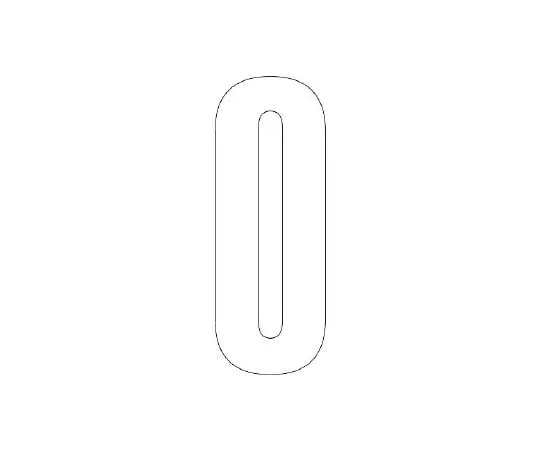 62-6142-13　Road Indicator Sheet Alphabet O 300 x 150 White　835-105W