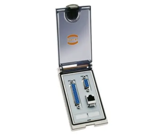 63-4876-01　Han Port Series Single Frame Plastic, For Use With Heavy Duty Power Connectors, Transparent Plastic Cover　39500000100