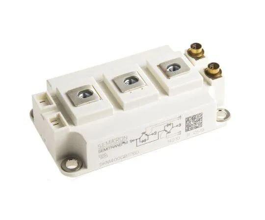 63-4838-77　Semikron SKM400GB176D, SEMITRANS3 , N-Channel Dual Half Bridge IGBT Module, 430 A max, 1700 V, Panel Mount　SKM400GB176D