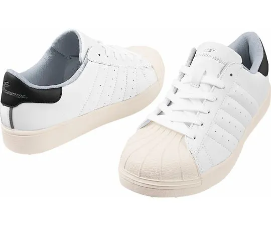 64-0988-56　Safety Shoes Lace-Up Type White 22.0 cm　S5171