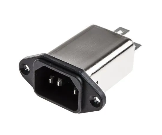 63-4798-26　Male C14 IEC Filter Panel Mount,faston,Rated At 3A,250 V ac Operating Frequency 0 → 400Hz　FN9222-3-06