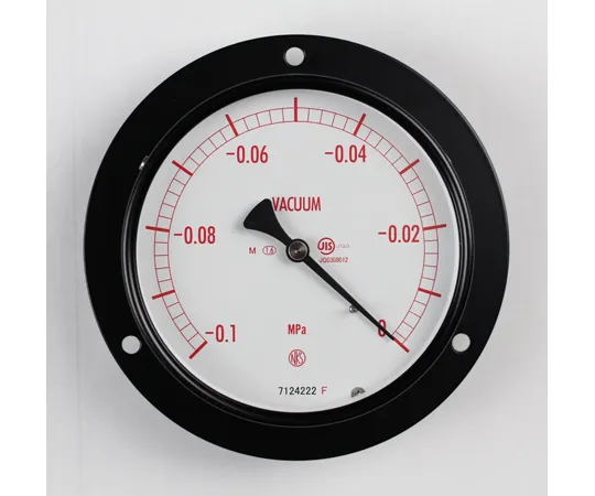 65-4281-59　Normal Pressure Gauge (Φ100) Vacuum Gauge (Negative Pressure Gauge) Embedded Type D Frame (Mounting Hole) for Steam -0.1~0 MPa　AE15-231