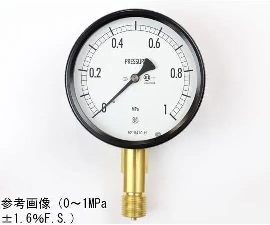 65-4299-22　Sealed Pressure Gauge (100Φ) Vertical A Frame 0.05 MPa　BE10-141