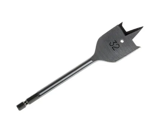63-4717-91　RS 32mm Chrome Vanadium Steel Flat Wood Drill Bit　184-8128