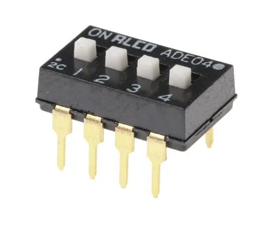 63-4702-25　4 Way Through Hole DIP Switch SPST　1825360-3