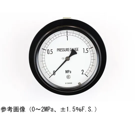 65-4305-02　Sealed Pressure Gauge (100Φ) Embedded D Frame (Mounting Bracket) 1 MPa　BE15-143
