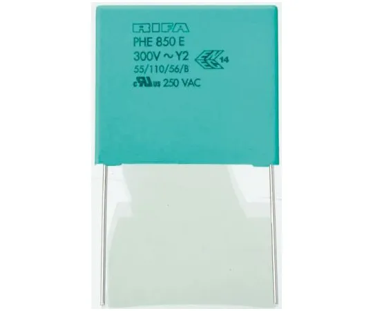 63-4893-11　KEMET 1nF Polypropylene Capacitor PP 1.25 kV dc, 300 V ac ±20% Tolerance Through Hole PHE850 Series　PHE850EA4100MA06R17