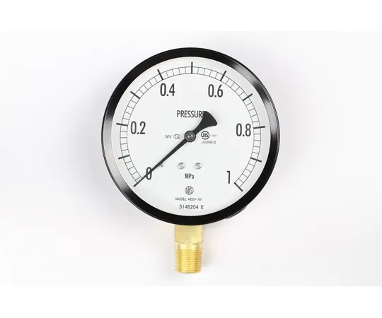 65-4286-21　Normal Pressure Gauge (Φ100) Vertical A-Frame 1 MPa for Steam and Vibration Resistance　AE20-181