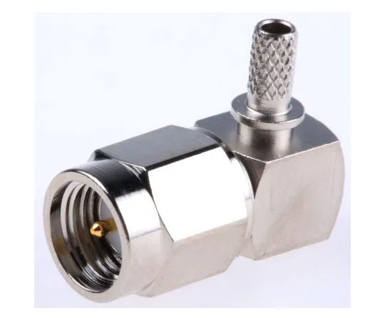 63-4722-41　Telegartner Right Angle 50Ω Cable Mount SMA Connector, Crimp Termination RG174/U, RG188 A/U, RG316/U　J01150A0069