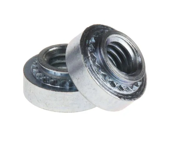 63-4655-78　RS PRO Clear Passivated, Zinc Steel Clinch Nut, M4　827-647