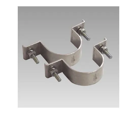 62-6091-34　Label Mounting Band Flat Rib Bracket (For One Side/Large) 60.5 2 Piece Set 1 Set (2 Pieces)　395-52