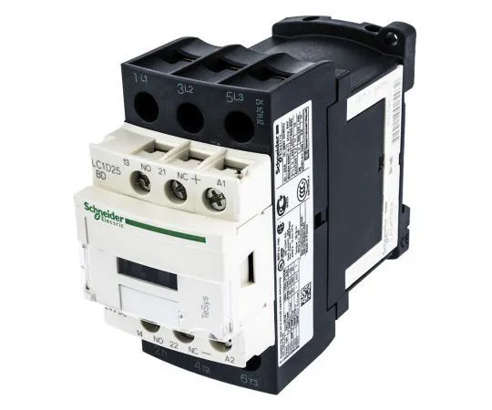 63-4784-52　Schneider Electric 3 Pole Contactor, 25 A, 24 V dc Coil, TeSys D, 3NO, 11 kW　LC1D25BL
