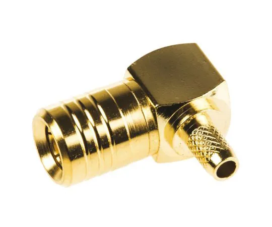 63-4874-22　RS R24Series, Right Angle Cable Mount Subminiature SMB Connector, 50Ω Impedance, Crimp Termination, RG174 A/U cable type　546-3377