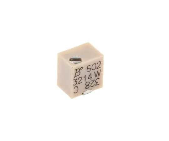 63-4742-22　5kΩ SMD Trimmer Potentiometer 0.25W Top Adjust Bourns 3214 Series　3214W-1-502E
