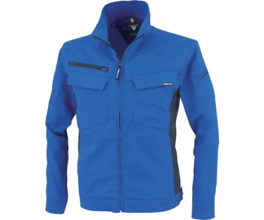 65-8353-74　Cotton Lined Stretch Long Sleeve Blouson Royal Blue 3L　1514-46-3L