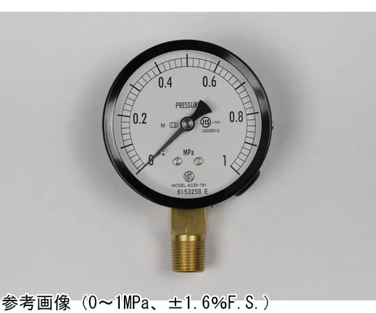 65-4278-42　Normal Pressure Gauge (Φ75) Vertical A Frame for Steam 0.16 MPa　AC20-181