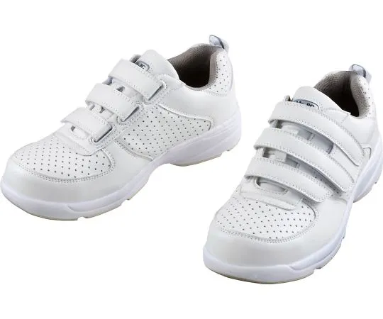 64-0992-28　Safety Shoes Velcro White x White 24.0 cm　S8052R
