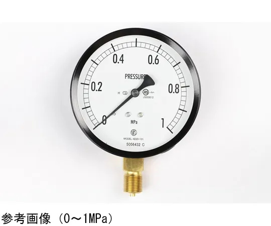 65-4283-28　Normal Pressure Gauge (Φ100) Vertical A Frame for Heat Resistance 0.16 MPa　AE20-131