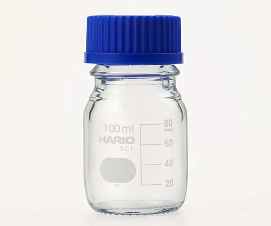 62-9920-24　Heat Resistant Screw Cap Bottles (with Liquid Cutting Ring) GL-45 100 mL　NBO-100-SCI
