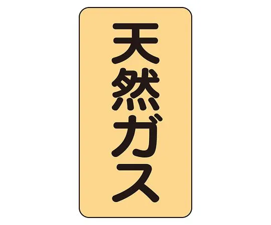 62-6161-54　JIS Piping Identification Sticker AST Type Natural Gas (Medium) 1 Set (10 Sheets)　AST-4-19L
