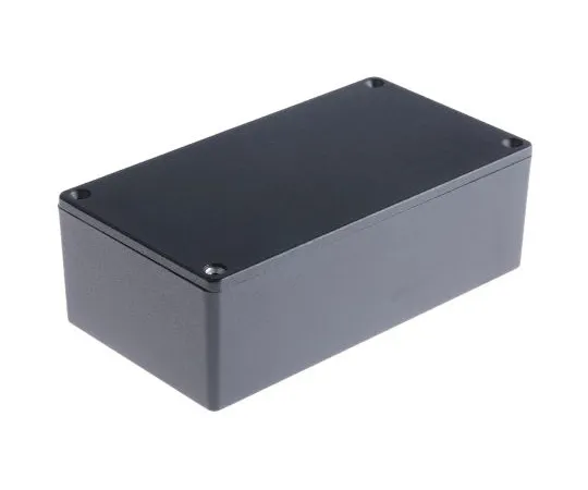 63-4858-97　Hammond 1590, Die Cast Aluminium Enclosure, IP54, Shielded, 153 x 82 x 46mm　1590P1BK