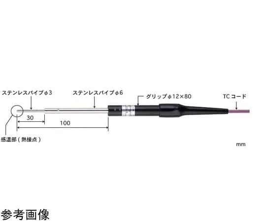 65-3528-19　Temperature Sensor for Micro Surface CS Series -50~400°C Type E3 φmm　CS-01E-010-1-TC1-ASP