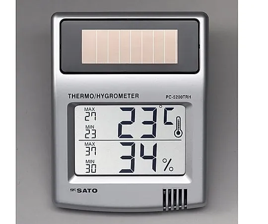 8-9547-01-56　Solar Digital Thermo-Hygrometer with English Calibration Certificate　PC-5200TRH