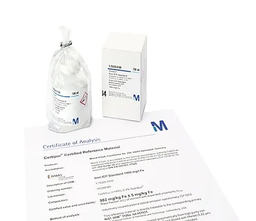 61-0321-72　Gadolinium ICP Standard Solution Traceable For SRM Of NIST(Gd2O3 in HNO3 2-3%), 1000mg/L Gd Certipur(R) 170318 100mL　1.70318.0100