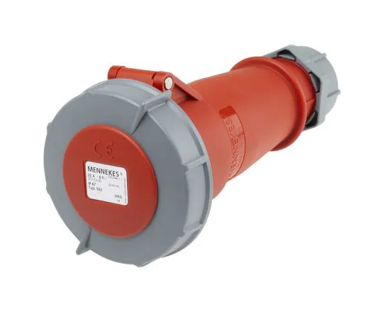 63-4831-03　Mennekes AM-TOP Series, IP67 Red Cable Mount 3P+N+E Industrial Power Socket, Rated At 32A, 415 V　562