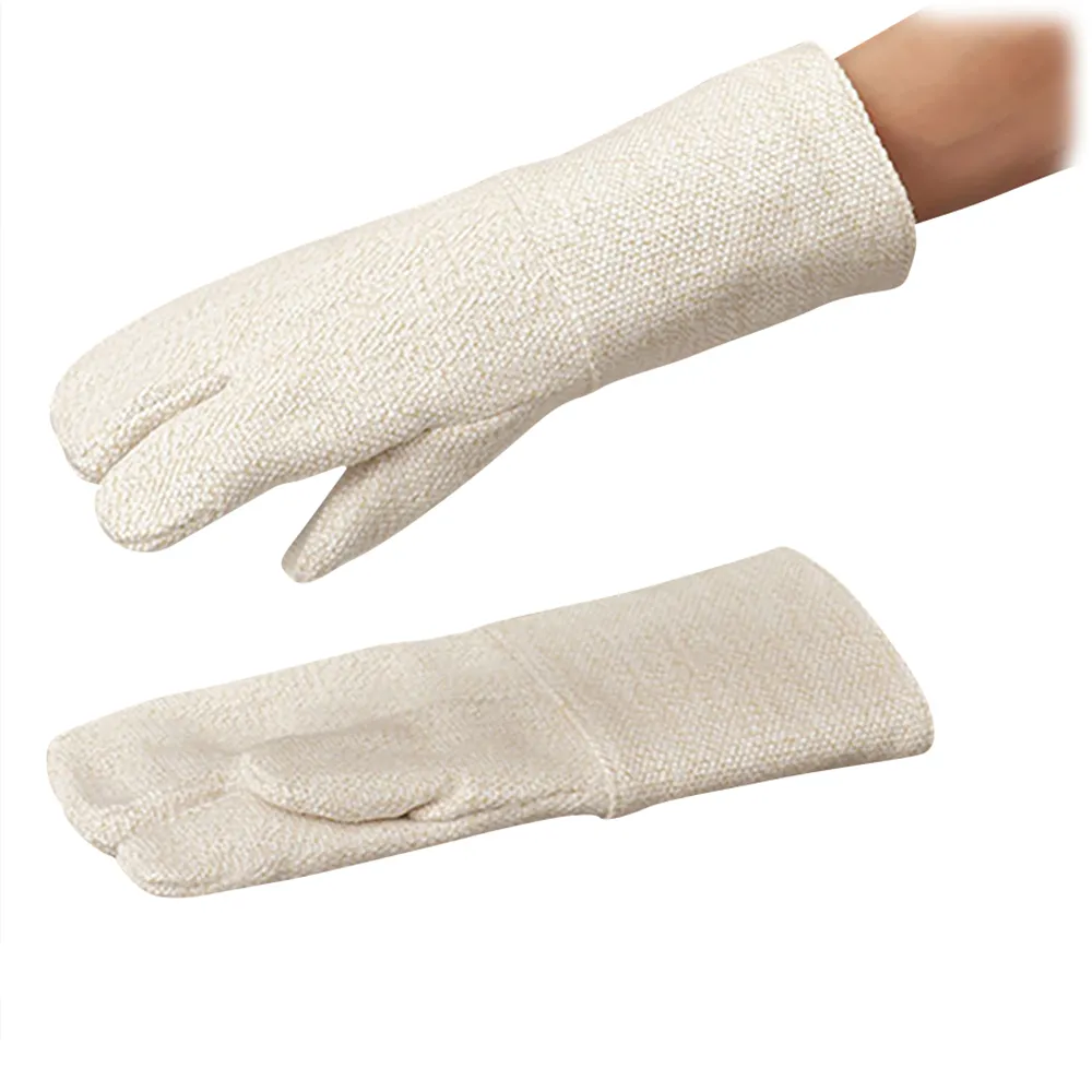 6-6137-21　Heat Resistant Aramid Gloves Standard Type (Total Length 350mm) 3 Fingers　EGT79