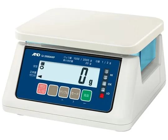 65-2344-38　Dust Control Waterproofing Digital Scale for Proof of Transaction 2000g A1 SJ-AWP Series　SJ-2000AWP-A1