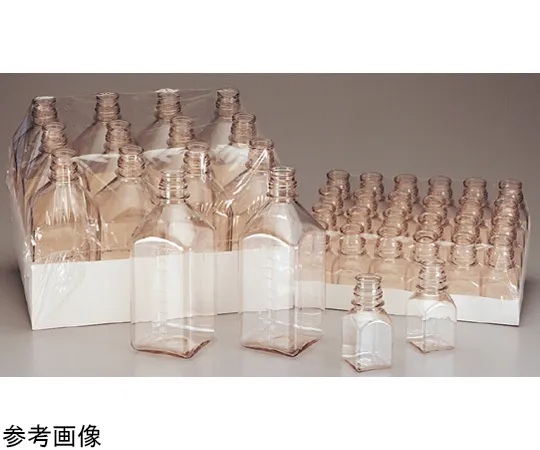 68-5629-60　Square Medium Bottle 30 mL PETG Tray/Body Only Packaged Sterilized 1 Box (40 Pieces x 7 Trays)　342024-0030