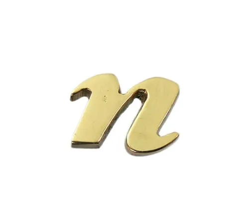 61-7430-90　Brass Gold Characters Small Characters N　QS20-N