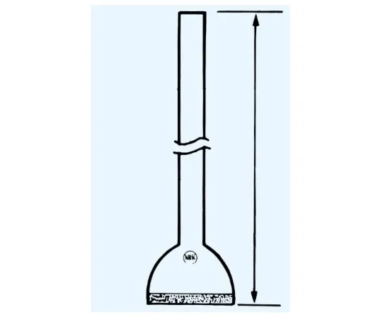 65-8681-85　Glass Filter Gas Injection Tube Straight Filter Plate Diameter 20 mm Tube Outer Diameter x Total Length 8 x 200 mm Filter Pore (Pore Size) No. 1 160~100 μm　91G-1