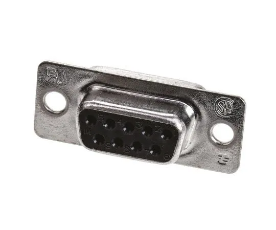 63-4825-17　TE Connectivity AMPLIMITE HD-20 Series Panel Mount, 9 Pin D-sub Connector Socket, Shell Size E　5-747905-2