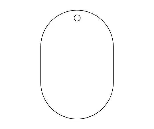 62-6131-72　Valve Name Display Plate (Oval Type) White Plain　459-26