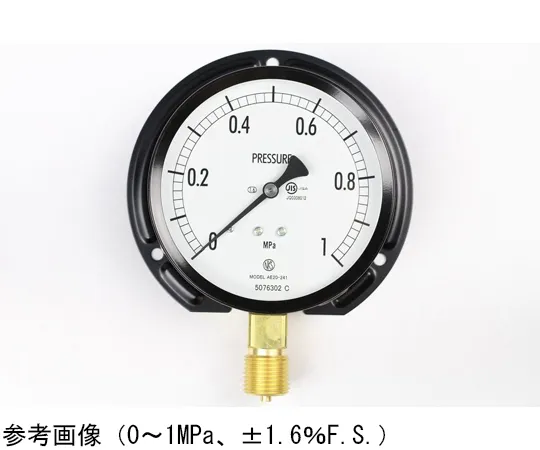 65-4288-13-20　Normal Pressure Gauge (Φ100) Vertical B Frame with 0.16 MPa Inspection Certificate　AE20-241