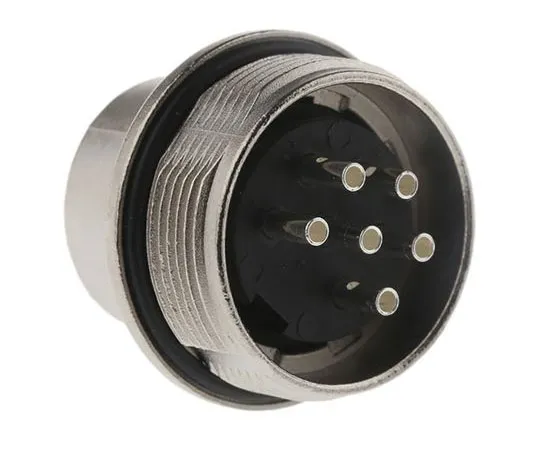 63-4698-70　Amphenol C 091 D Series, 6 Pole Din Plug Plug, 5A, 300 V ac/dc IP67　C091-31W006-1002