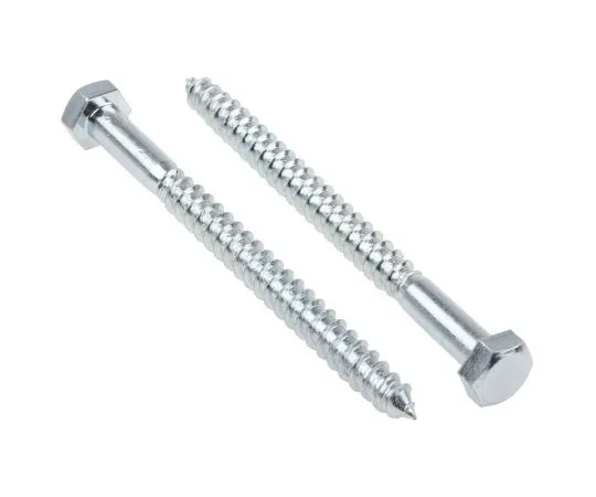 63-4691-17　Bright Zinc Plated Steel Coach Screw, M12　144-3547