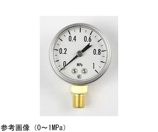 65-4316-72-20　Small Pressure Gauge (40Φ) with 0.1 MPa Inspection Certificate　GK20-161