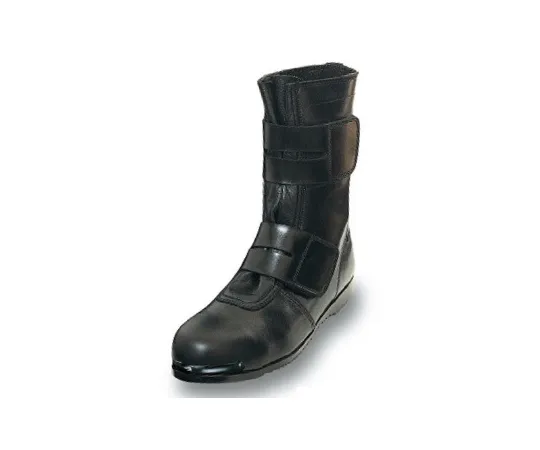 64-6538-54　High-Place Work Shoes Long Velcro Black 23.5 cm　609