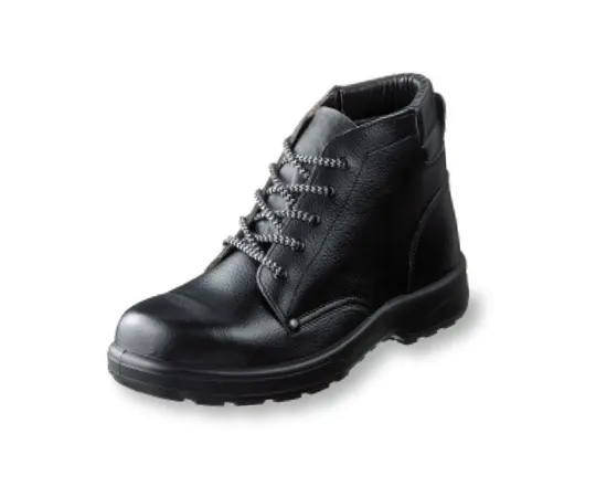 64-6534-76　Resin Toecap Urethane 2-Layer Medium Lace-Up Boots Black 23.5 cm　AZ212
