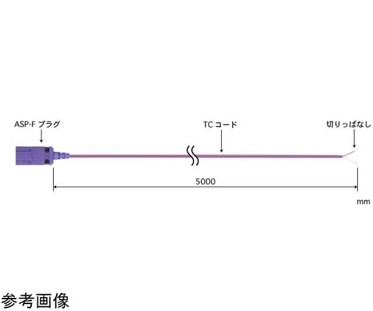 65-3532-04　Extension Cord for Thermocouple Compensation Wire XX Series Terminal W Terminal (Sensor Receiving Side): ASP-F E Type　XX-0103E-TC05