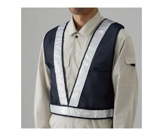 62-6096-15　Reflection Vest Standard Type Dark White Reflection L　379-52