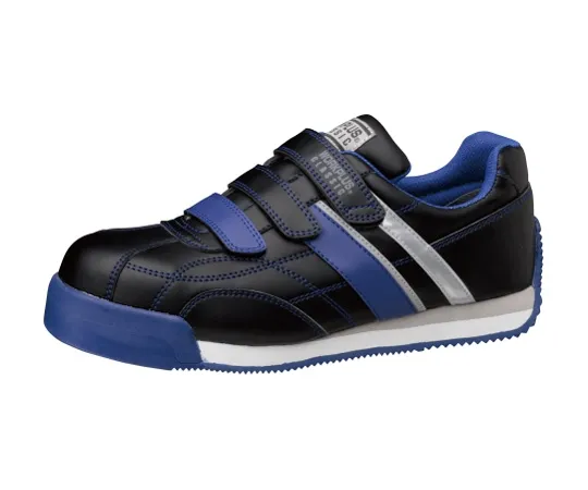 62-0937-41　［Discontinued］Toe Puff Included Sneakers Work Plus Classic WPC-555 Black x Blue 22cm　WPC555-BK/BL-22.0