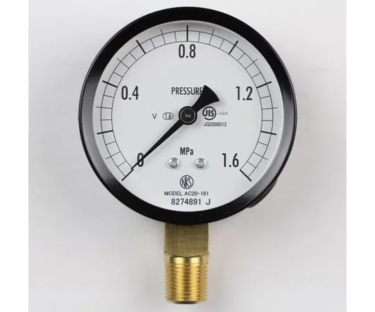 65-4278-57　Normal Pressure Gauge (Φ75) Vertical A Frame for Vibration Resistance 1.6 MPa　AC20-181